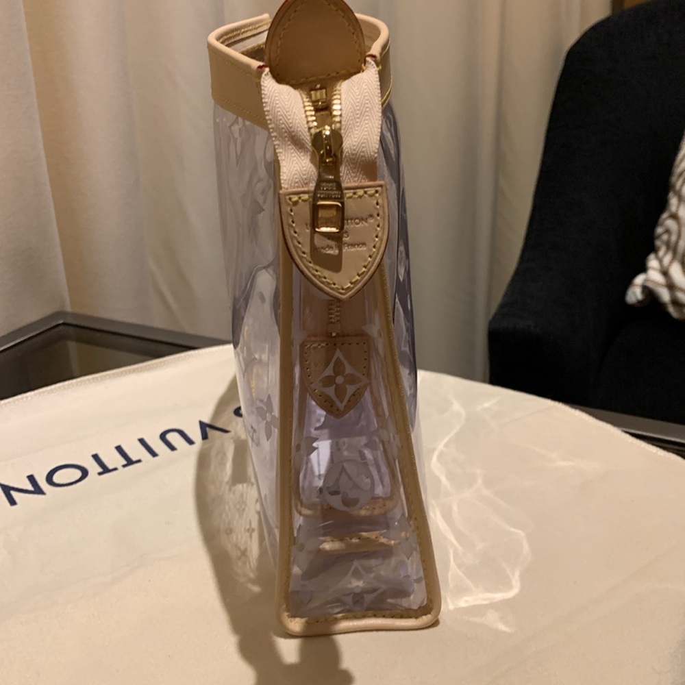 Stunning Louis Vuitton clear authentic rare 3 cosmetic cases with LV logo… - Picture 8 of 17
